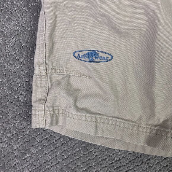 Arborwear Cago Shorts Men's 32 Canvas Cotton Khaki Hiking Outdoor Walking Walk - Picture 4 of 14
